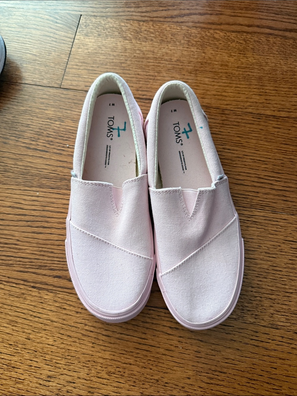 Tom’s canvas shoes